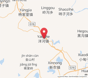 Map of Yanghe, Liaoning