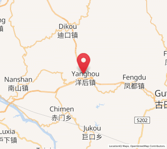 Map of Yanghou, Fujian