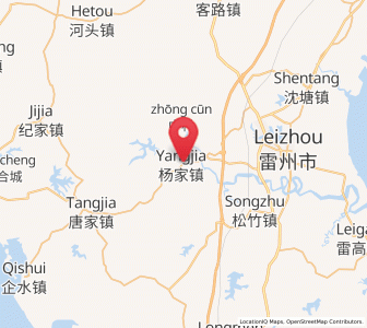 Map of Yangjia, Guangdong