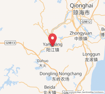 Map of Yangjiang, Hainan