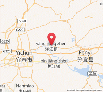 Map of Yangjiang, Jiangxi