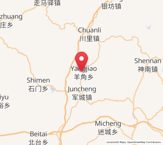 Map of Yangjiao, Hebei