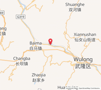 Map of Yangjiao, Chongqing