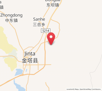 Map of Yangjingziwan, Gansu