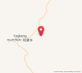 Map of Yangkang, Qinghai