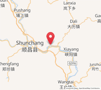 Map of Yangkou, Fujian