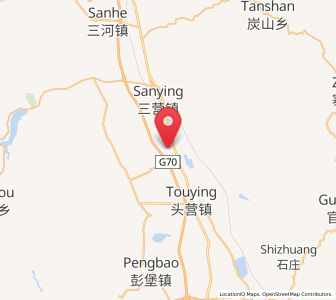 Map of Yanglang, Ningxia Hui Autonomous Region