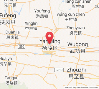 Map of Yangling, Shaanxi
