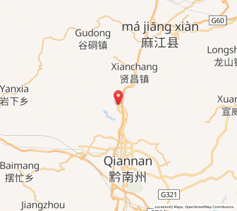 Map of Yangliujie, Guizhou