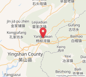 Map of Yangliuwan, Hubei