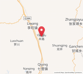 Map of Yanglu, Ningxia Hui Autonomous Region
