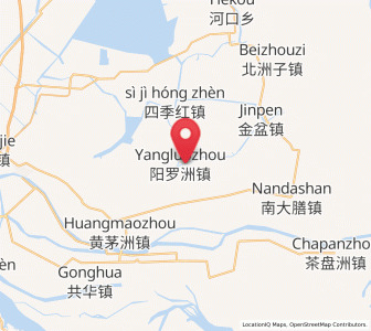 Map of Yangluozhou, Hunan