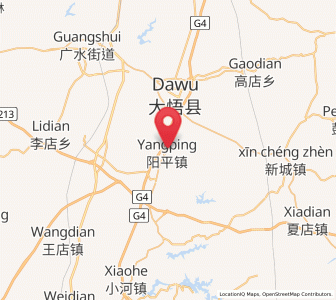 Map of Yangping, Hubei