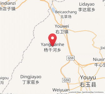Map of Yangqianhe, Shanxi