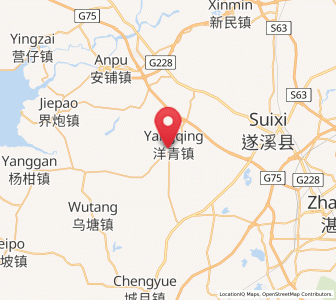 Map of Yangqing, Guangdong