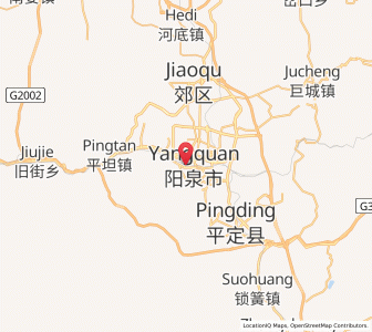 Map of Yangquan, Shanxi