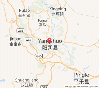 Map of Yangshuo, Guangxi