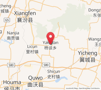 Map of Yangtan, Shanxi