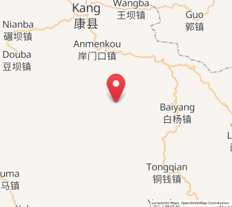 Map of Yangtian, Gansu