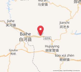Map of Yangwei, Hubei