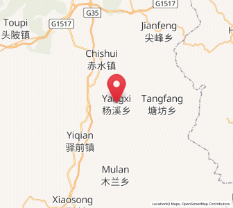 Map of Yangxi, Jiangxi