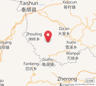 Map of Yangxi, Zhejiang