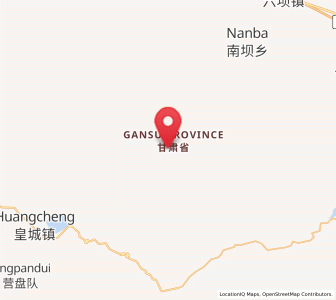 Map of Yangxiang, Gansu