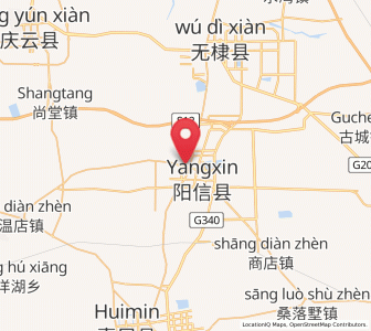 Map of Yangxin, Shandong