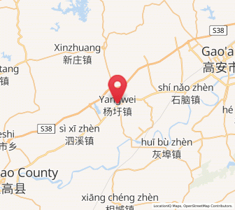 Map of Yangxu, Jiangxi
