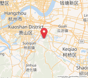 Map of Yangxunqiao, Zhejiang