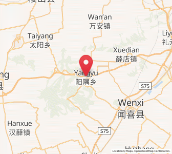 Map of Yangyu, Shanxi
