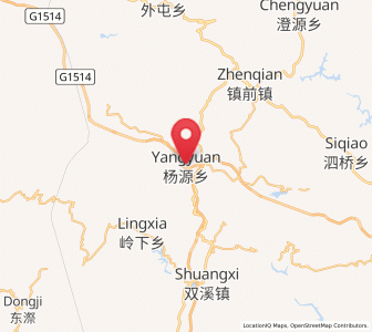 Map of Yangyuan, Fujian