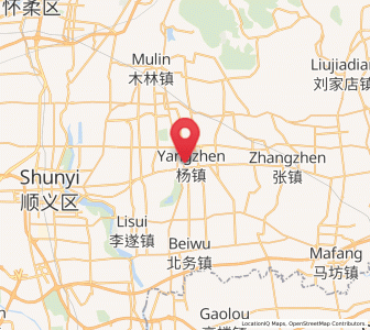 Map of Yangzhen, Beijing