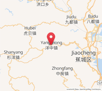 Map of Yangzhong, Fujian