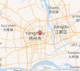 Map of Yangzhou, Jiangsu