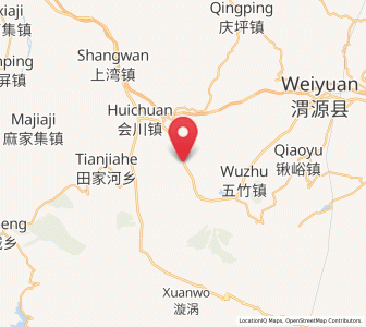 Map of Yangzhuang, Gansu
