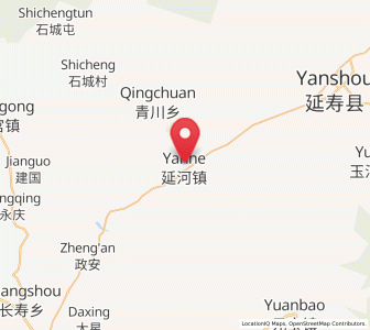 Map of Yanhe, Heilongjiang