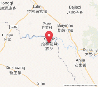 Map of Yanhe, Jilin