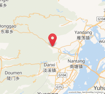 Map of Yanhu, Zhejiang