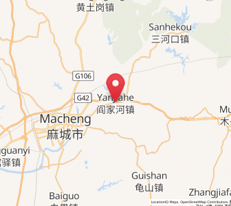 Map of Yanjiahe, Hubei