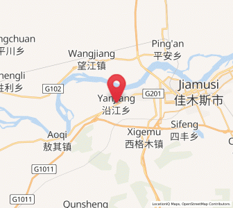 Map of Yanjiang, Heilongjiang