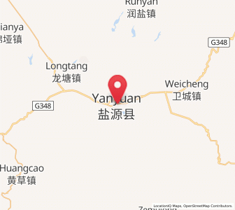 Map of Yanjing, Sichuan