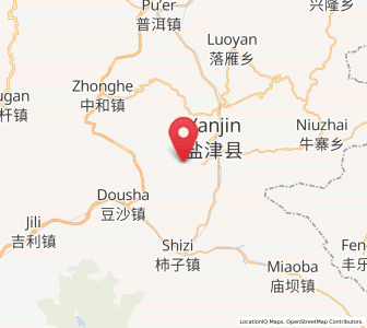 Map of Yanjing, Yunnan