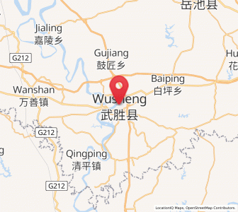 Map of Yankou, Sichuan