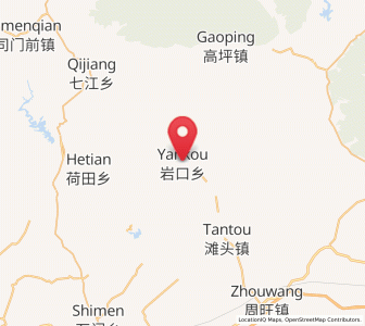 Map of Yankou, Hunan