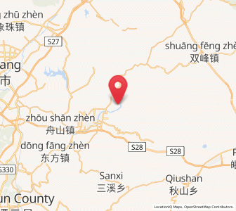 Map of Yanling, Zhejiang
