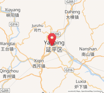 Map of Yanping, Fujian