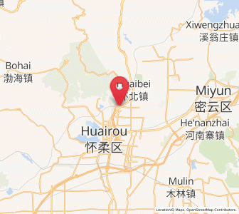 Map of Yanqi, Beijing
