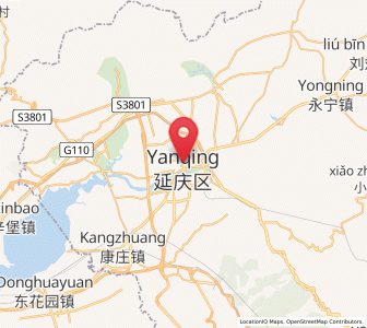 Map of Yanqing, Beijing