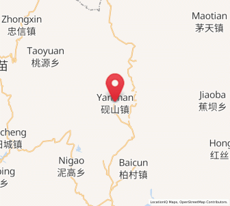 Map of Yanshan, Guizhou